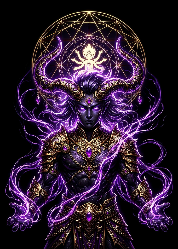 Purple Horned Demon Sorcerer