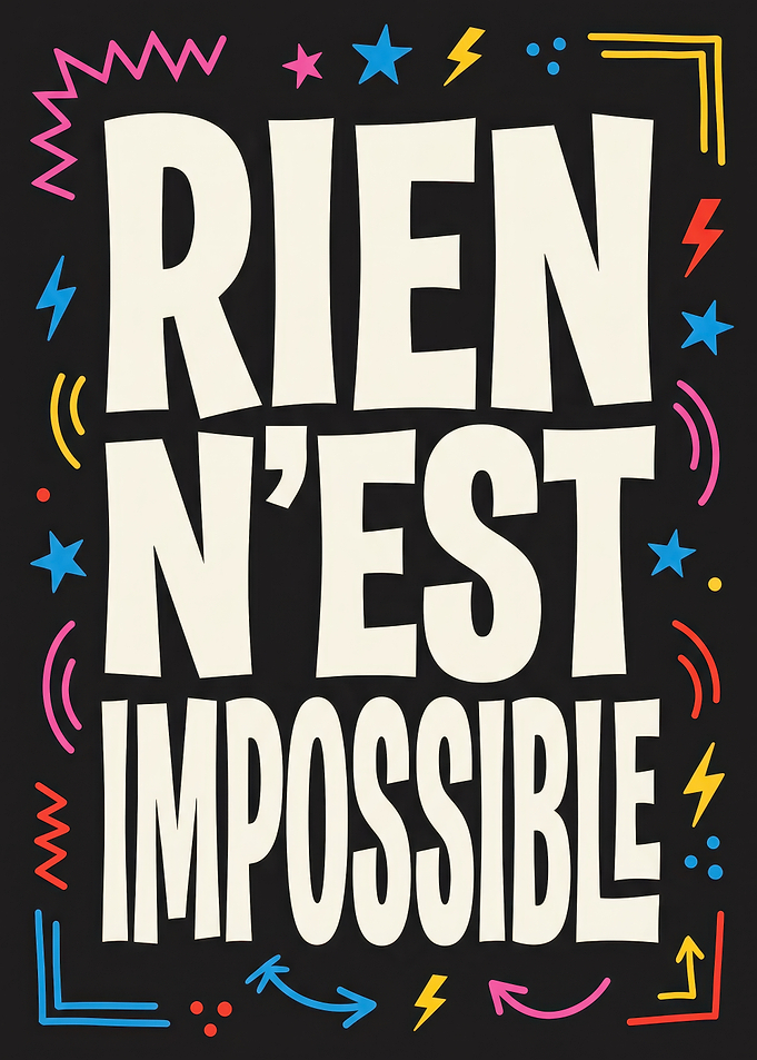 Rien N'est Impossible Inspirational Poster