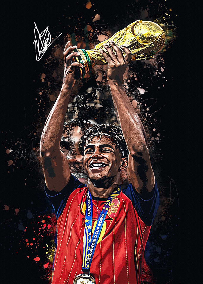 Lamine Yamal World Cup Champion Art