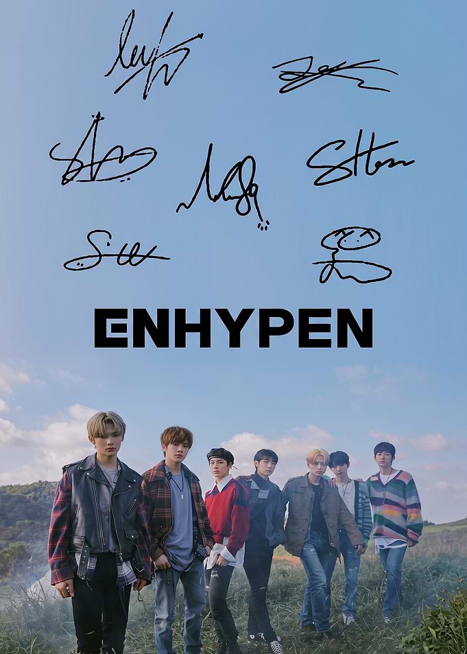 ENHYPEN K-pop Group Poster