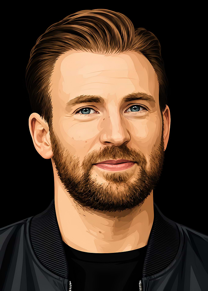 Chris Evans Digital Portrait