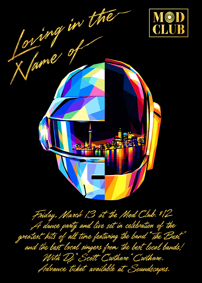 Daft Punk Inspired Music Event Poster