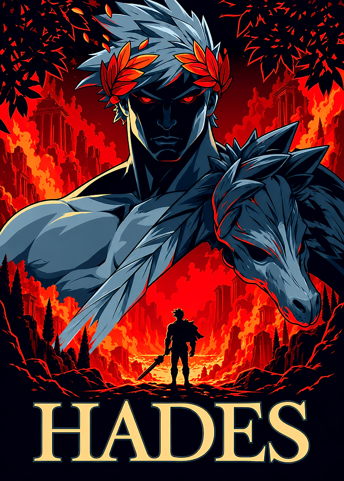 Hades Video Game Poster Art