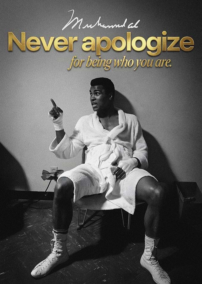 Muhammad Ali Inspirational Boxing Poster