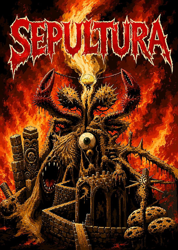 Sepultura Metal Band Poster Art