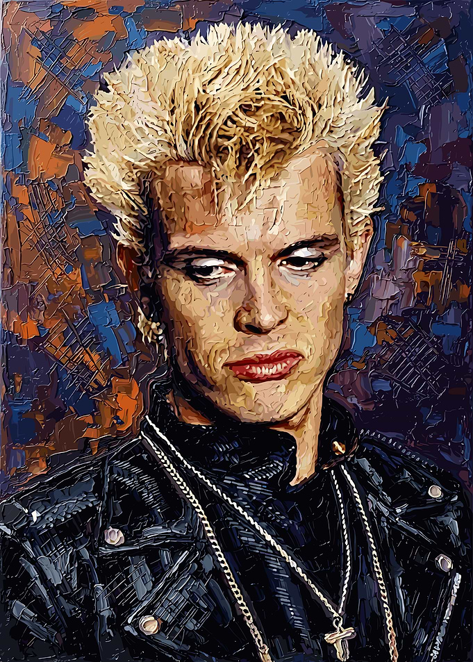 Billy Idol Oil Painting Portrait