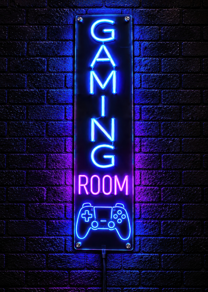 Gaming Room Neon Wall Sign