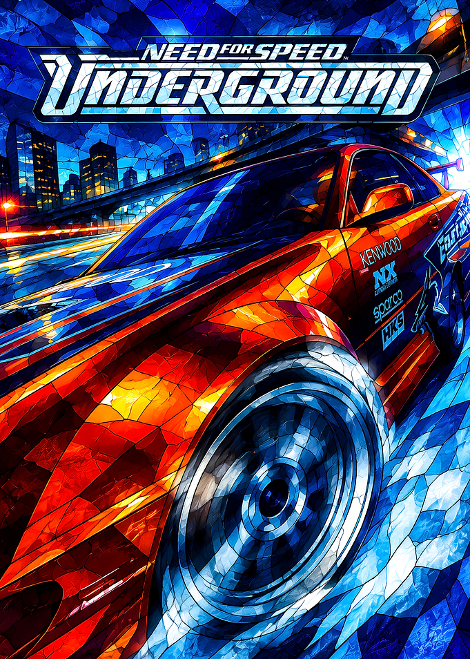 Need for Speed Underground Stained Glass