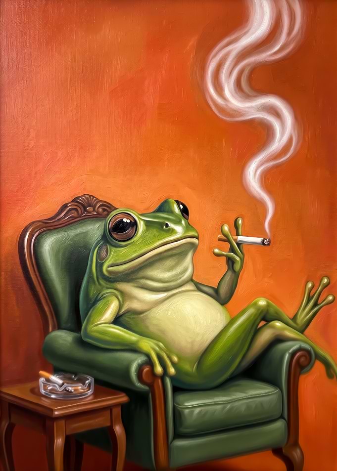 Frog Smoking