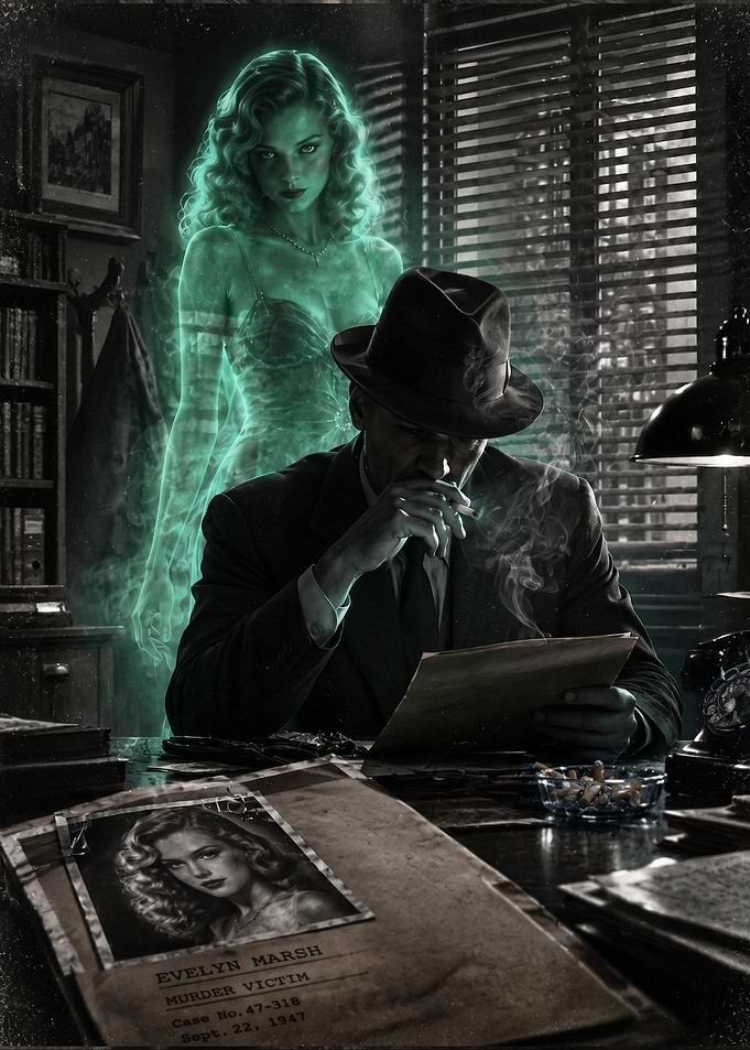 Detective Investigating Ghostly Murder Victim