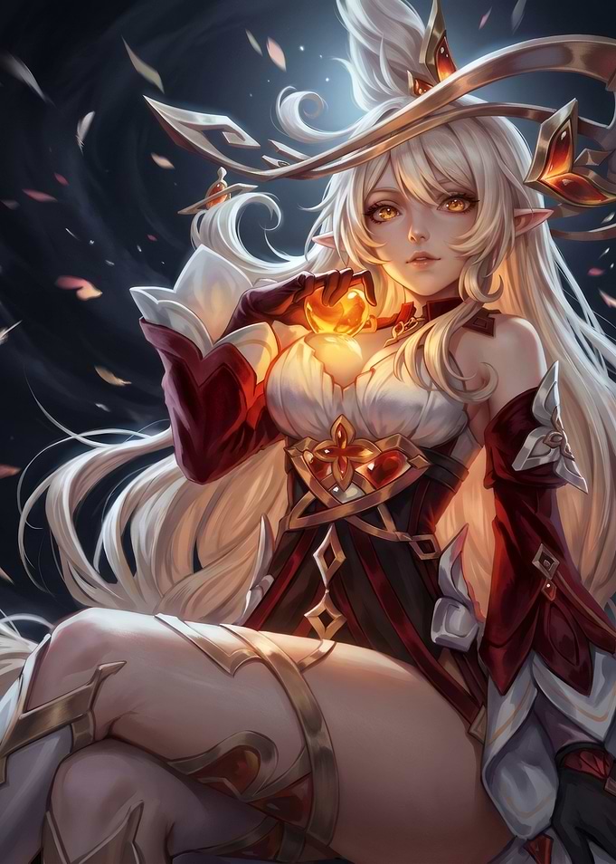 Elegant Fantasy Elf Warrior Portrait