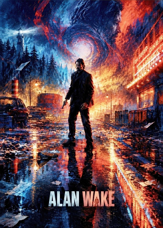 Alan Wake Cinematic Game Poster