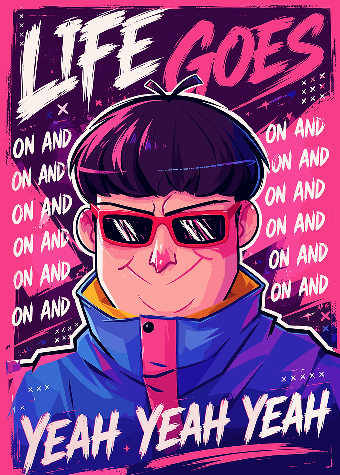 Oliver Tree Life Goes On Poster