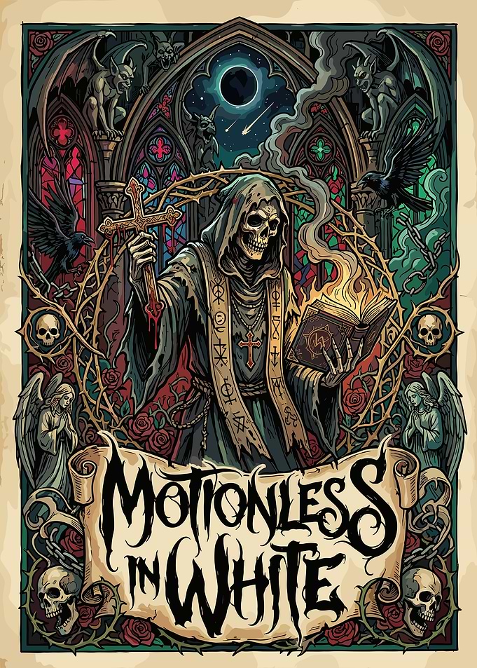 Motionless In White Gothic Poster