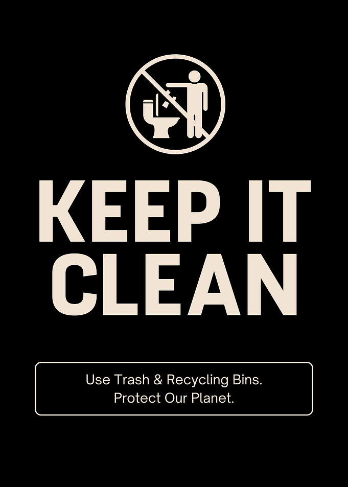 Keep It Clean Restroom Sign