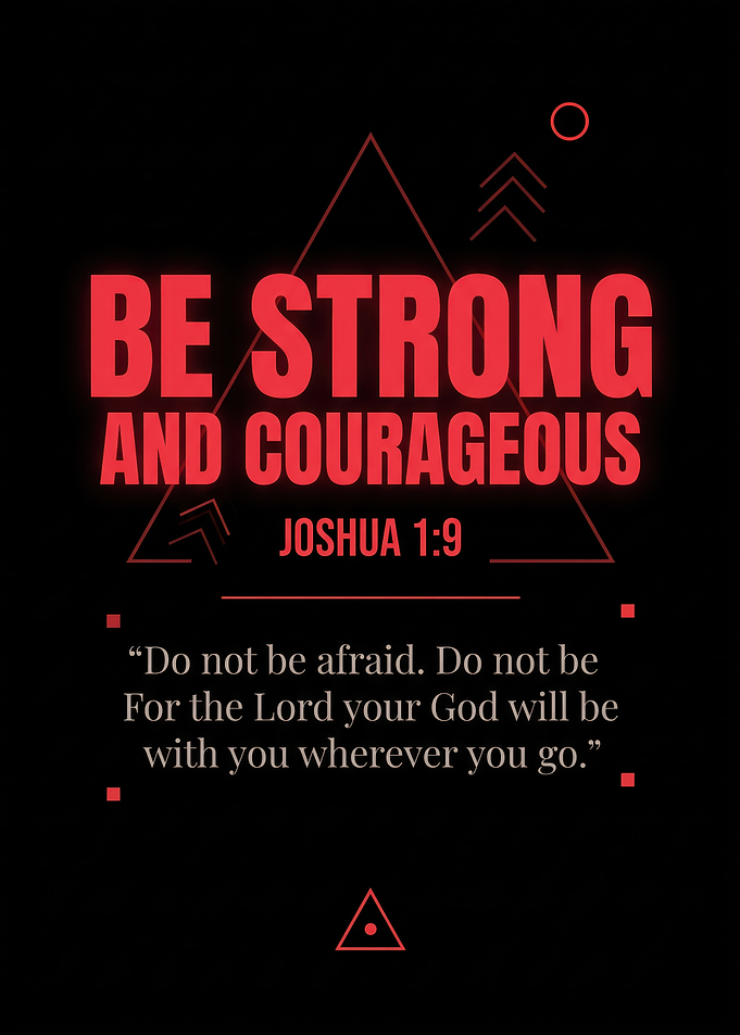 Be Strong and Courageous Bible Verse