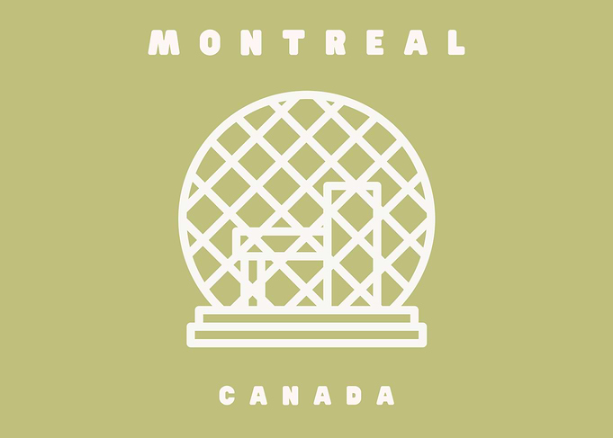 Montreal Biosphere Minimalist Icon