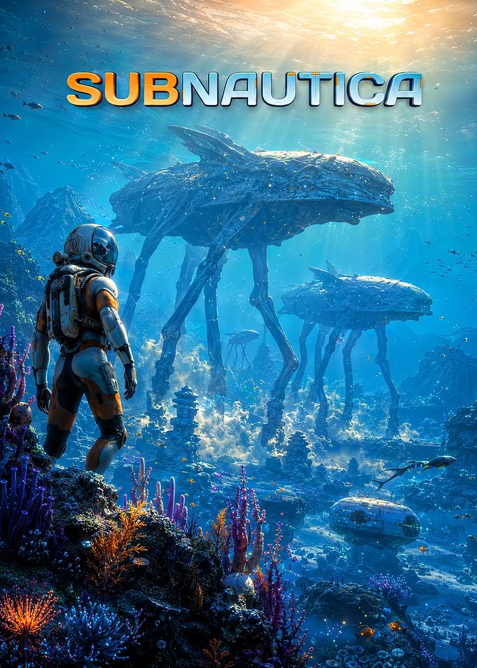 Subnautica Underwater Exploration Poster