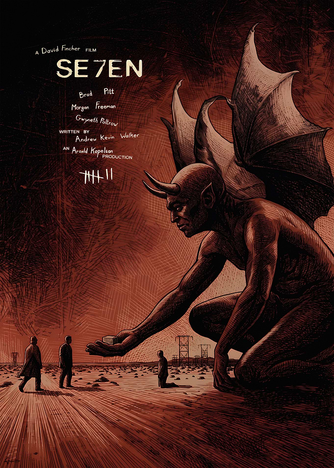 Se7en Movie Poster Art