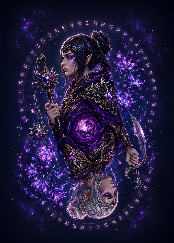 Duality of the Purple Elf Rogue