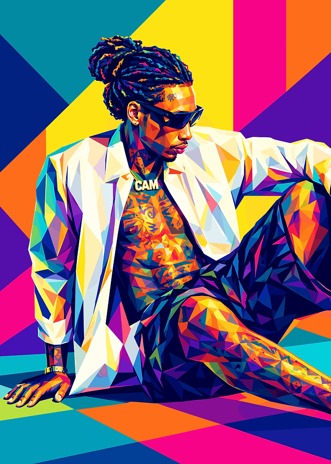 Wiz Khalifa Pop Art Portrait