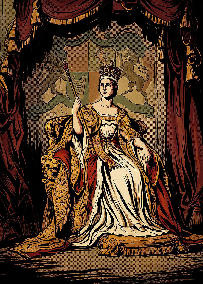Queen Victoria on Her Throne