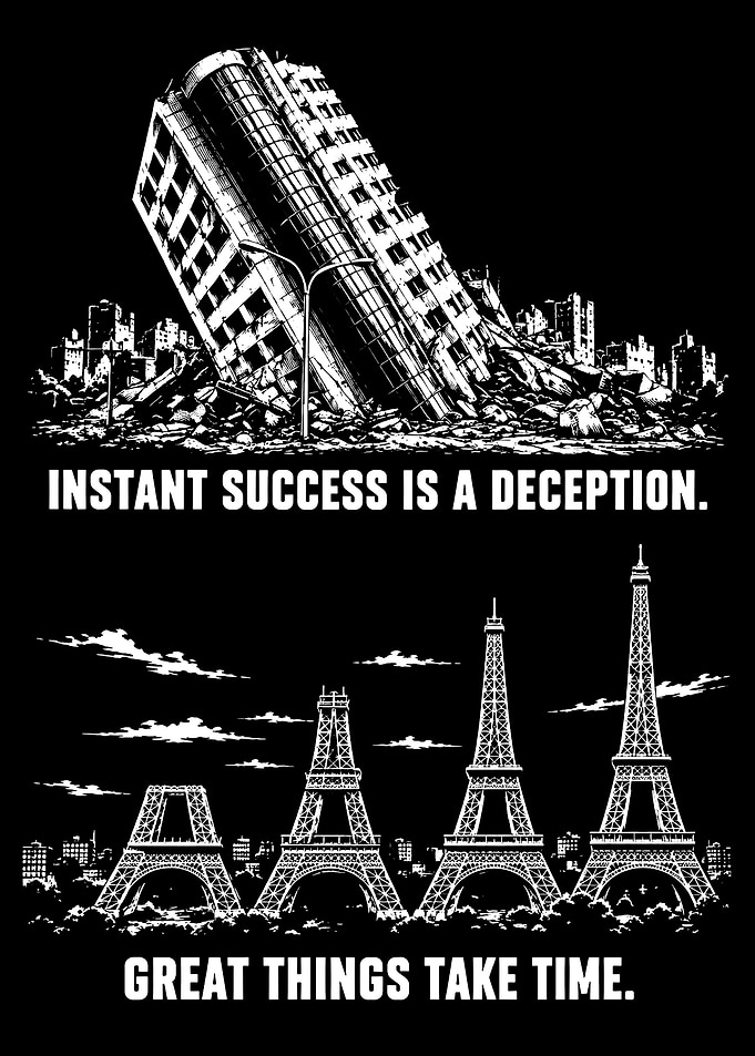 Inspirational Success Comparison Poster