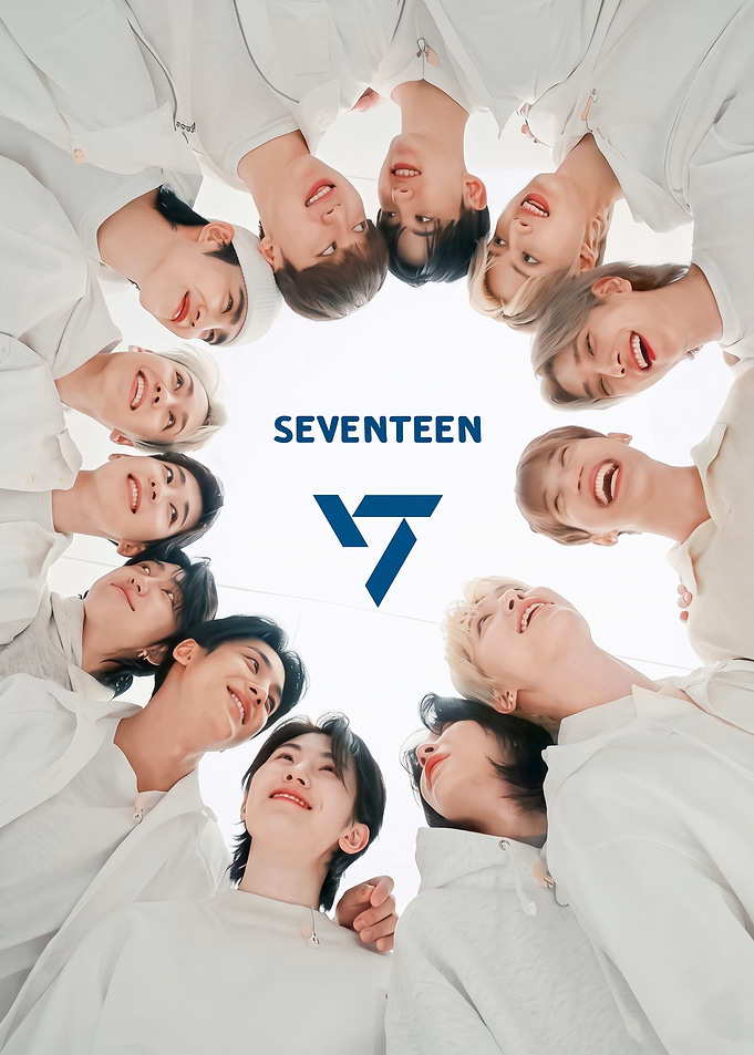 SEVENTEEN K-pop Group Portrait Poster
