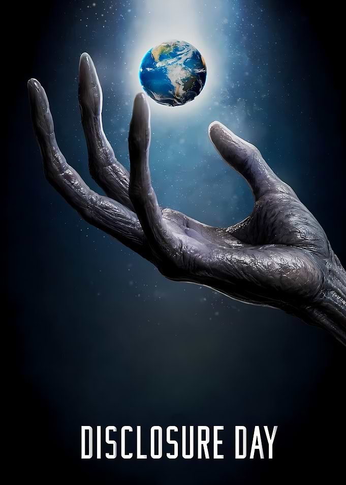Alien Hand Holding Planet Earth