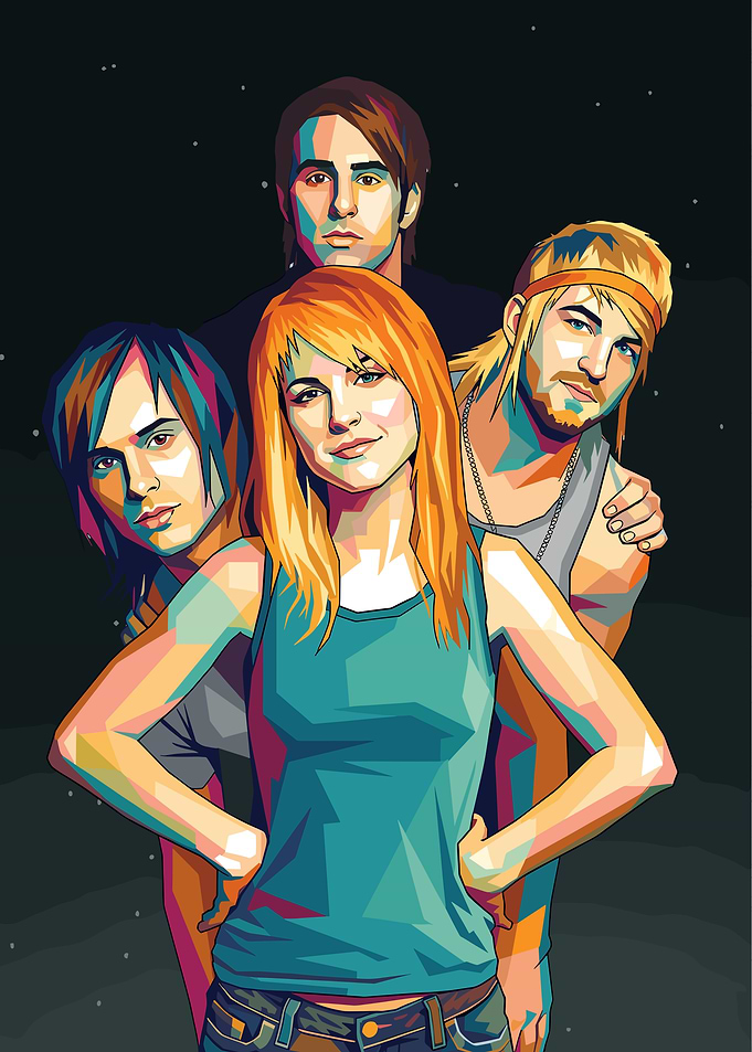 Paramore Band Pop Art Portrait