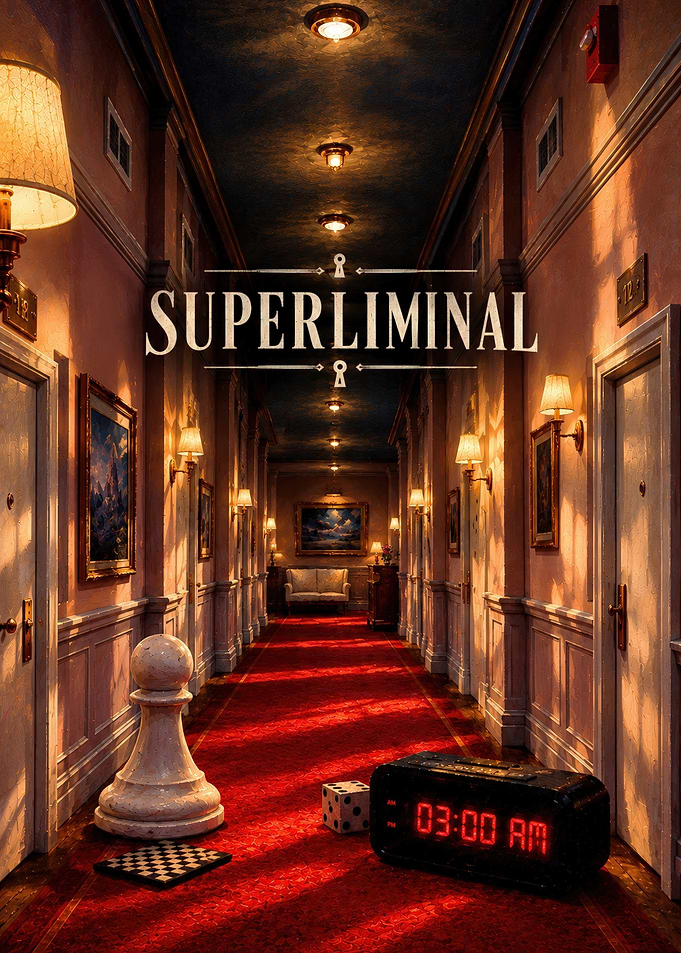 Superliminal Game Hallway Poster