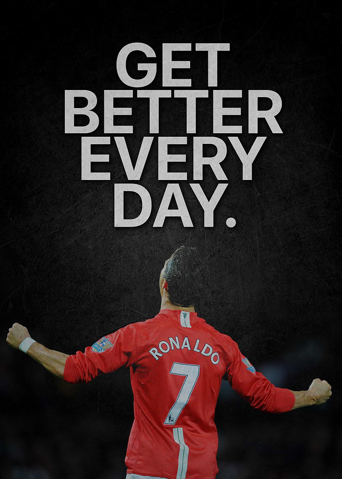 Cristiano Ronaldo Inspirational Sports Poster