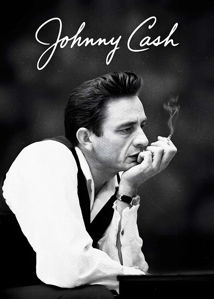 Johnny Cash Portrait Poster