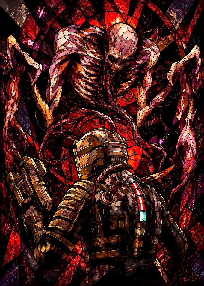 Dead Space Stained Glass Art
