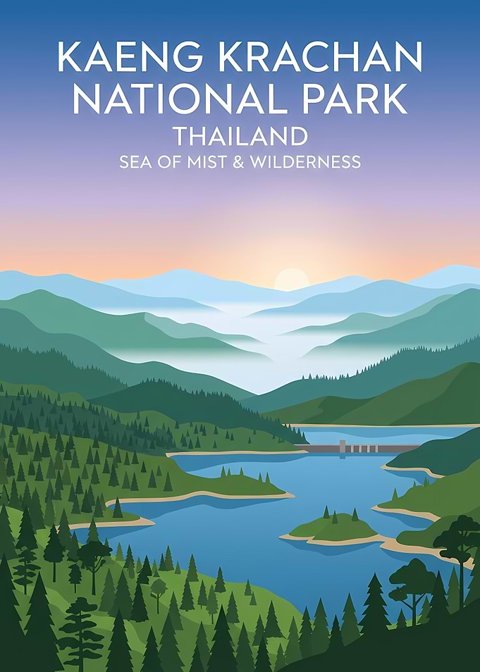 Kaeng Krachan National Park Travel Poster