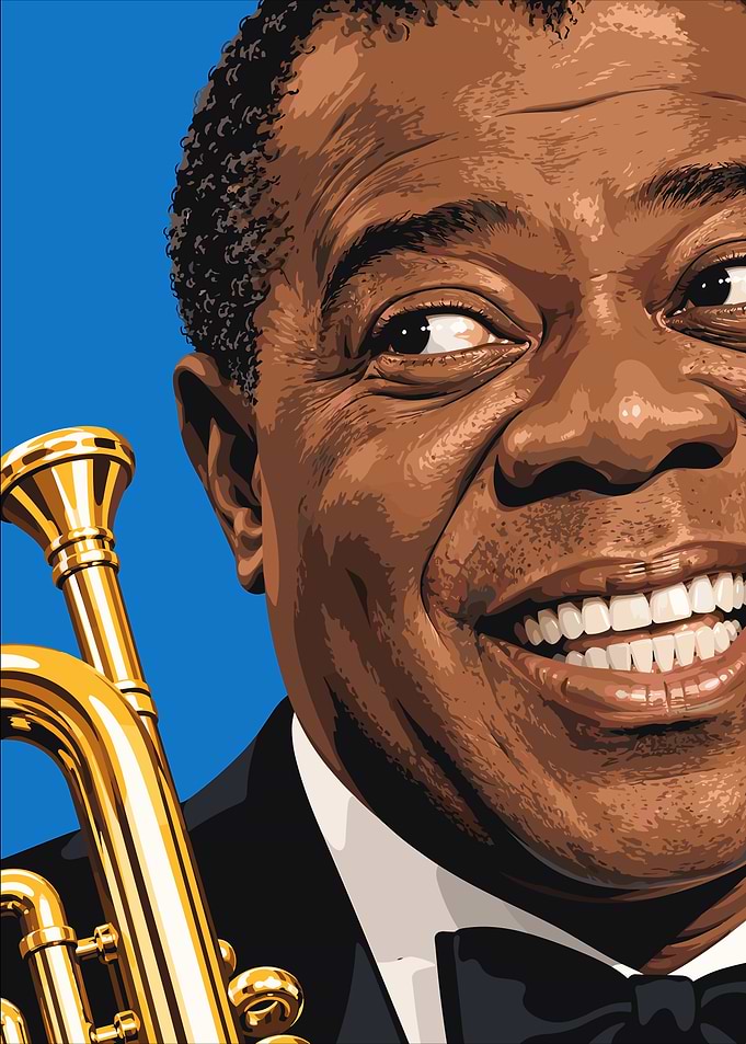 Louis Armstrong Jazz Portrait