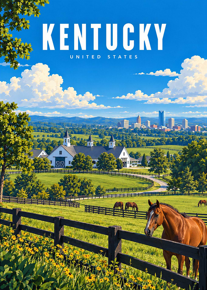 Kentucky Travel Poster