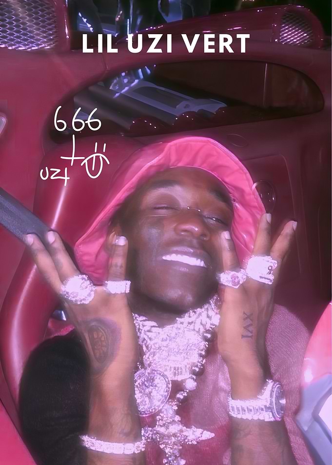 Lil Uzi Vert in Red Car