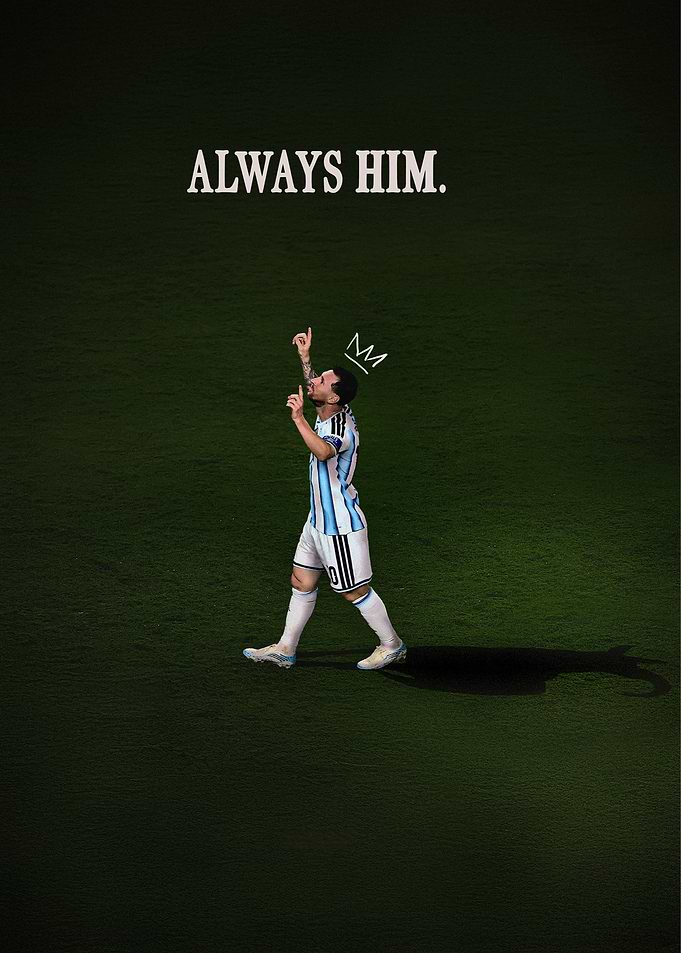 Lionel Messi Always Him Poster