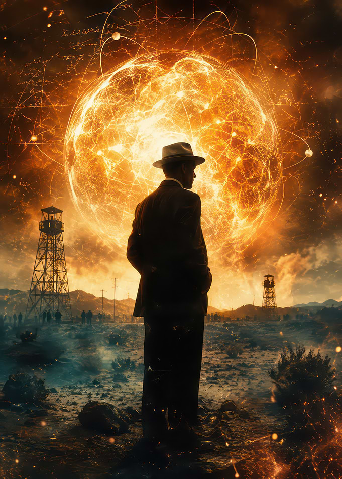 Oppenheimer Atomic Explosion Silhouette