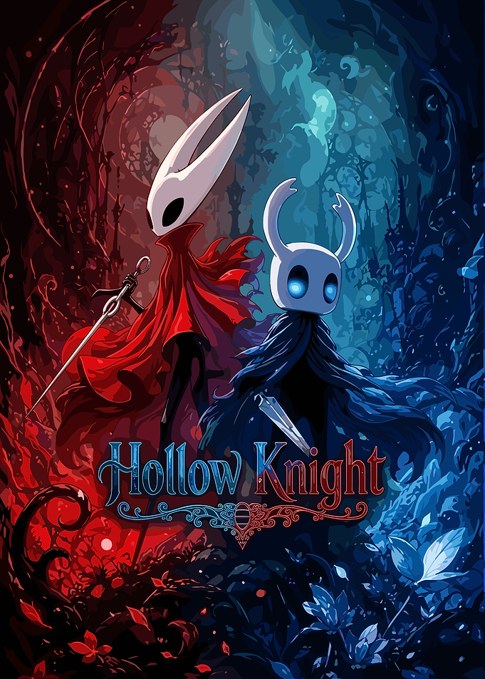 Hollow Knight Dual Character Poster