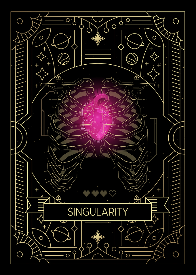 Cybernetic Heart Singularity Art