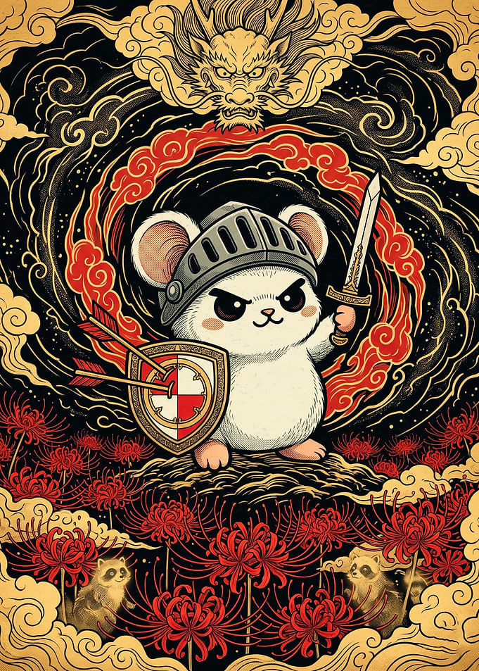 Warrior Hamster in Dragon Realm