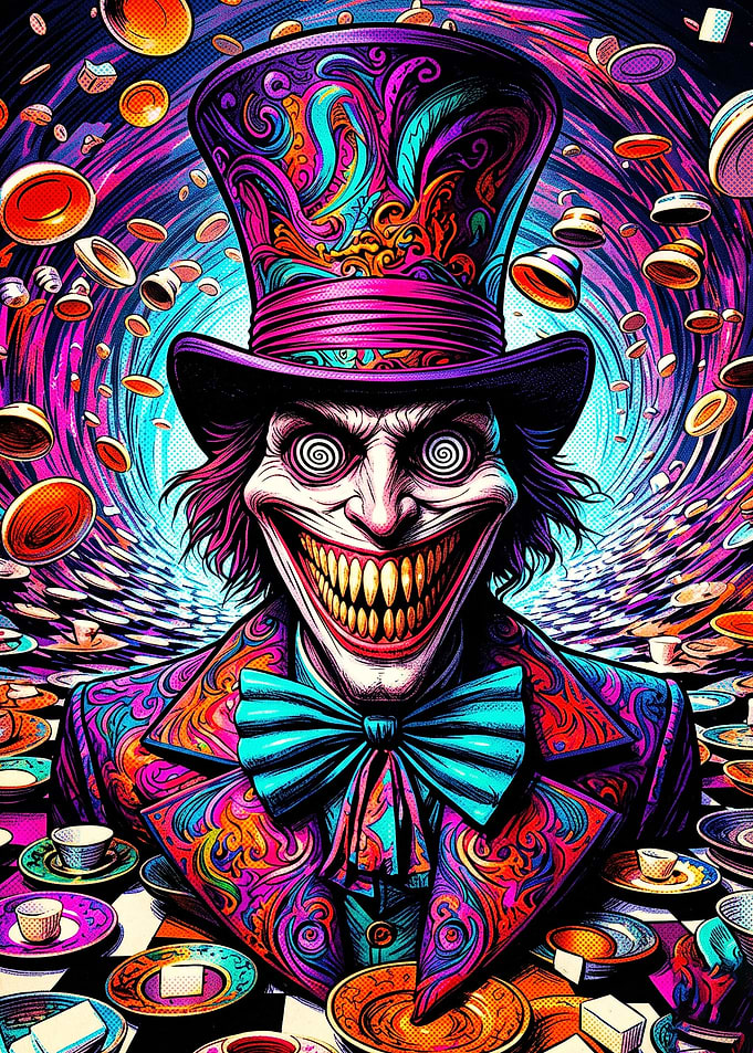 Psychedelic Mad Hatter Tea Party