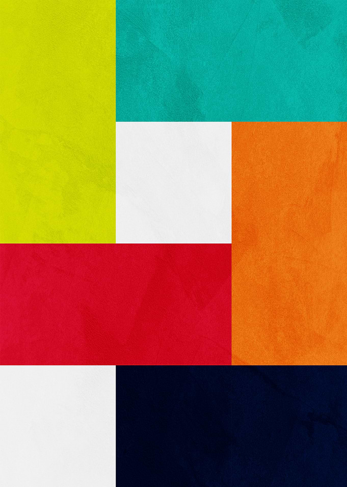 Minimalist Geometric Color Block Art