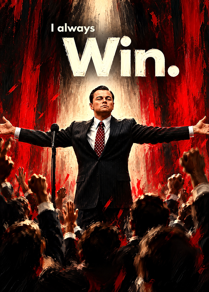 Leonardo DiCaprio I Always Win Poster