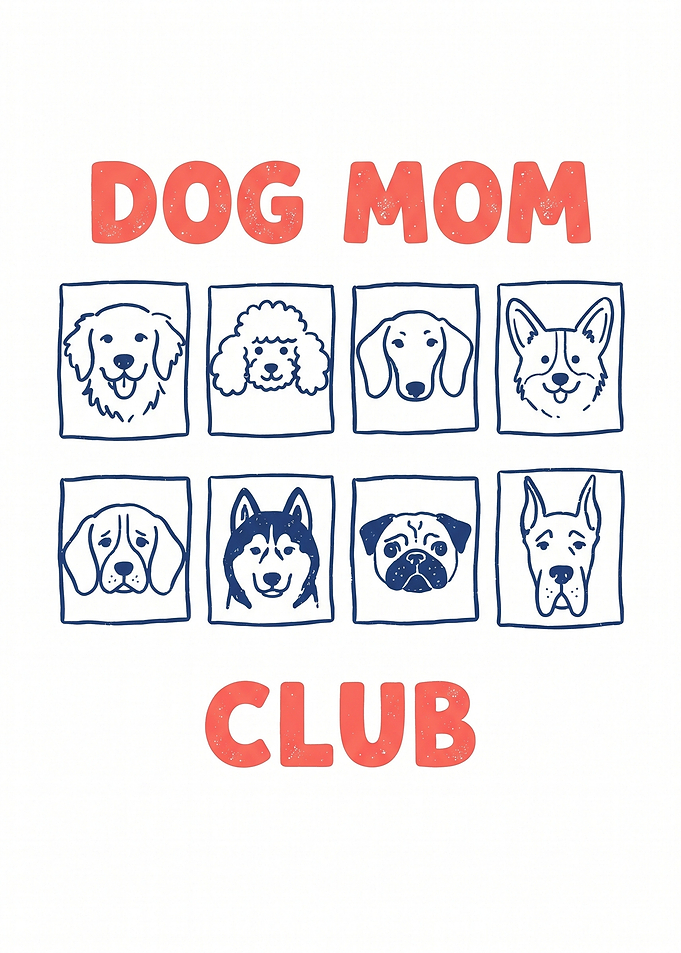 Dog Mom Club Graphic Design