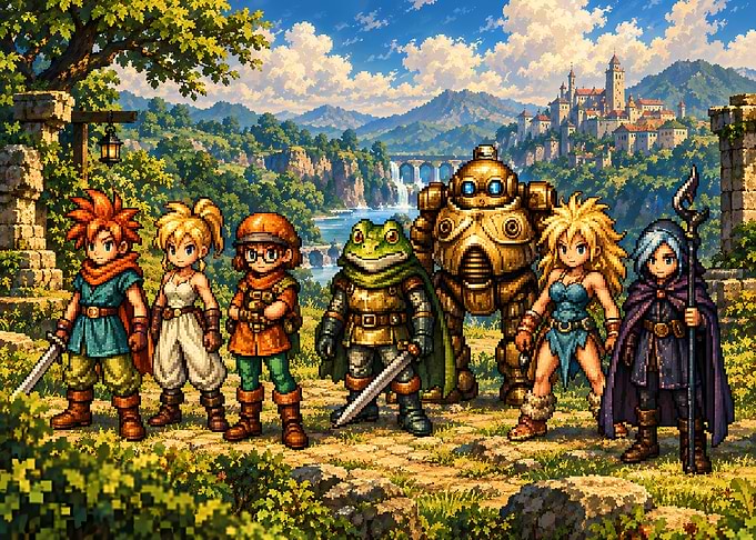 Chrono Trigger Party Adventure Scene