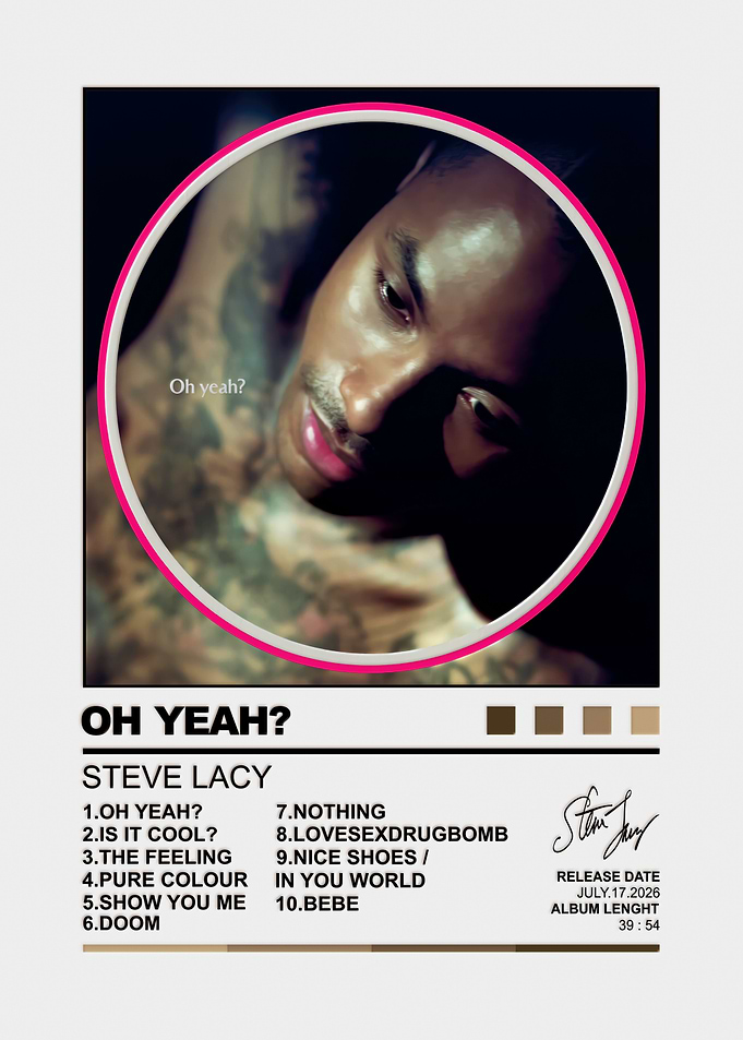 Steve Lacy Oh Yeah Album Poster