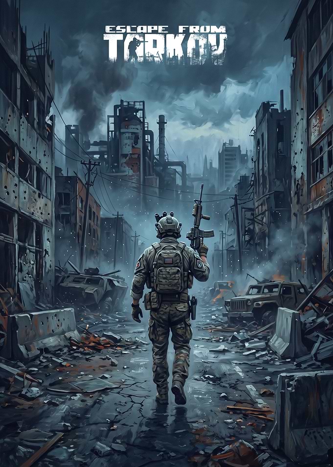 Escape From Tarkov Soldier in Ruins